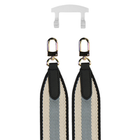 PATTERNED STRAP + TRANSPARENT HOOK