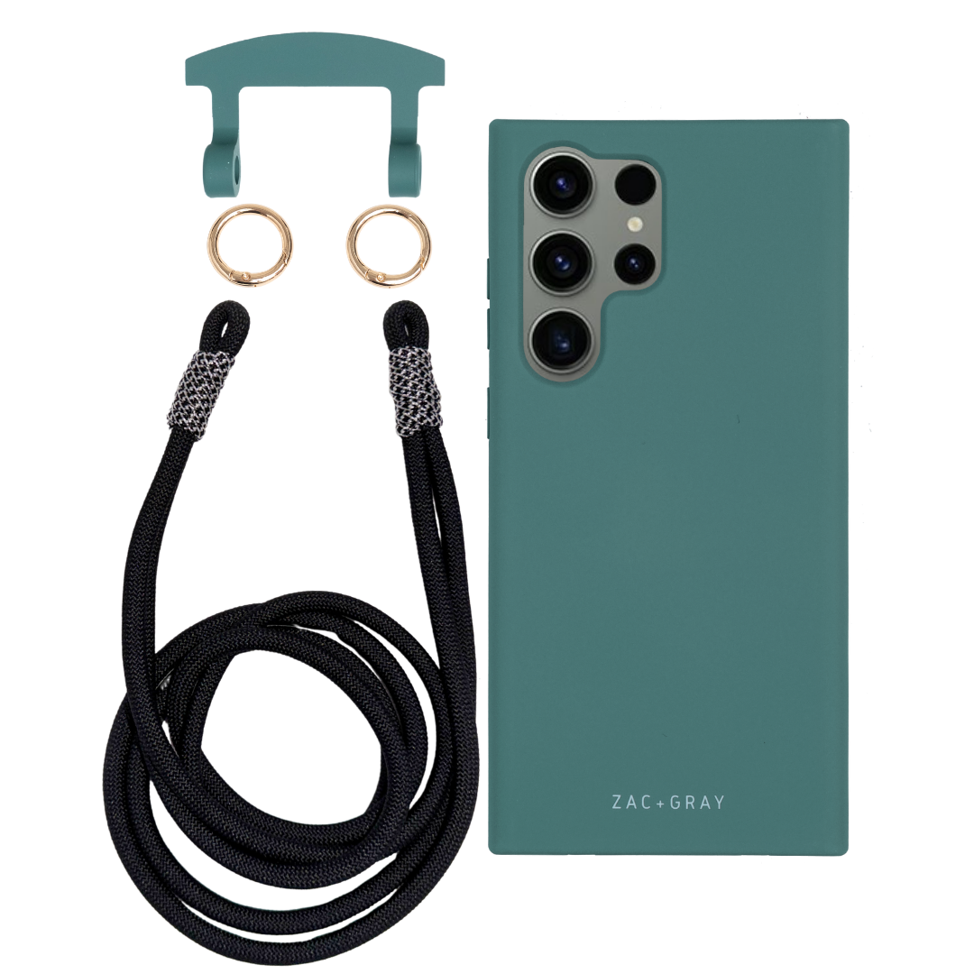 Samsung S24 Ultra TIDAL TEAL CASE + KNOTTED CORD