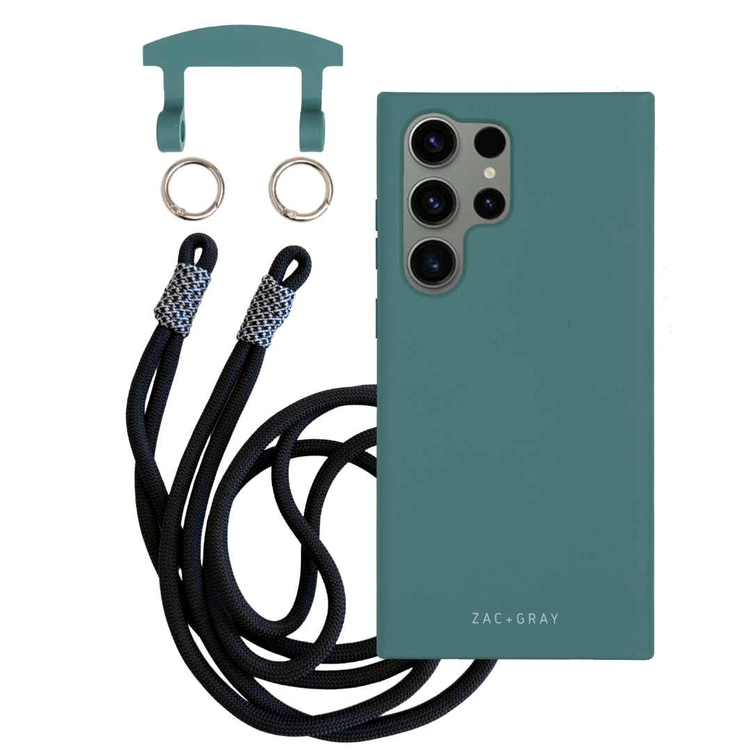 Samsung S25 Ultra TIDAL TEAL CASE + KNOTTED CORD