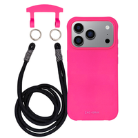 iPhone 17 Pro HOT PINK CASE + KNOTTED CORD