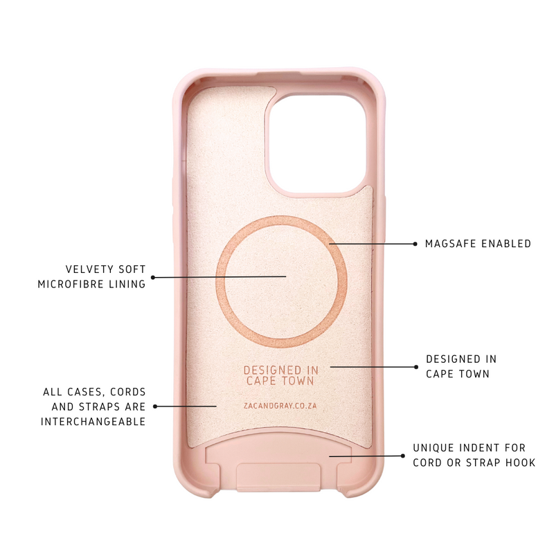 iPhone 13 ROSÉ PINK CASE + CORD - MAGSAFE