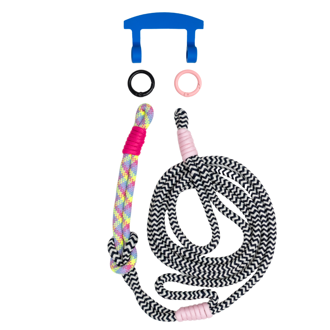 ELECTRIC BLOOM KNOTTED CORD + HOOK