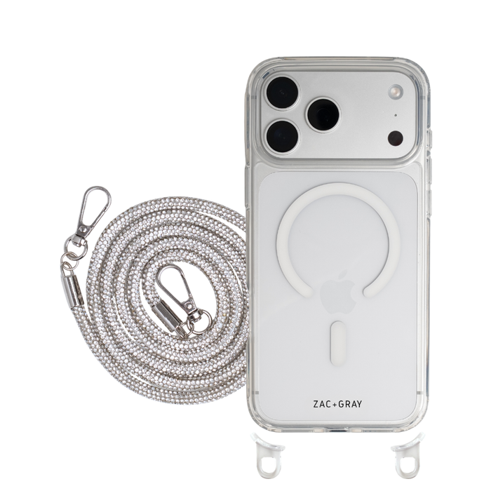 iPhone 17 Pro Max CRYSTAL CLEAR TRANSPARENT CASE + CRYSTAL CORD