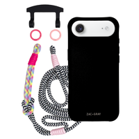 iPhone 17 Air MIDNIGHT BLACK CASE + KNOTTED CORD