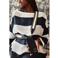 PATTERNED STRAP + MIDNIGHT BLACK HOOK