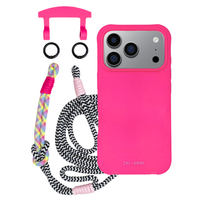 iPhone 17 Pro HOT PINK CASE + KNOTTED CORD
