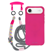 iPhone 17 Air HOT PINK CASE + KNOTTED CORD