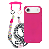 iPhone 17 Air HOT PINK CASE + KNOTTED CORD