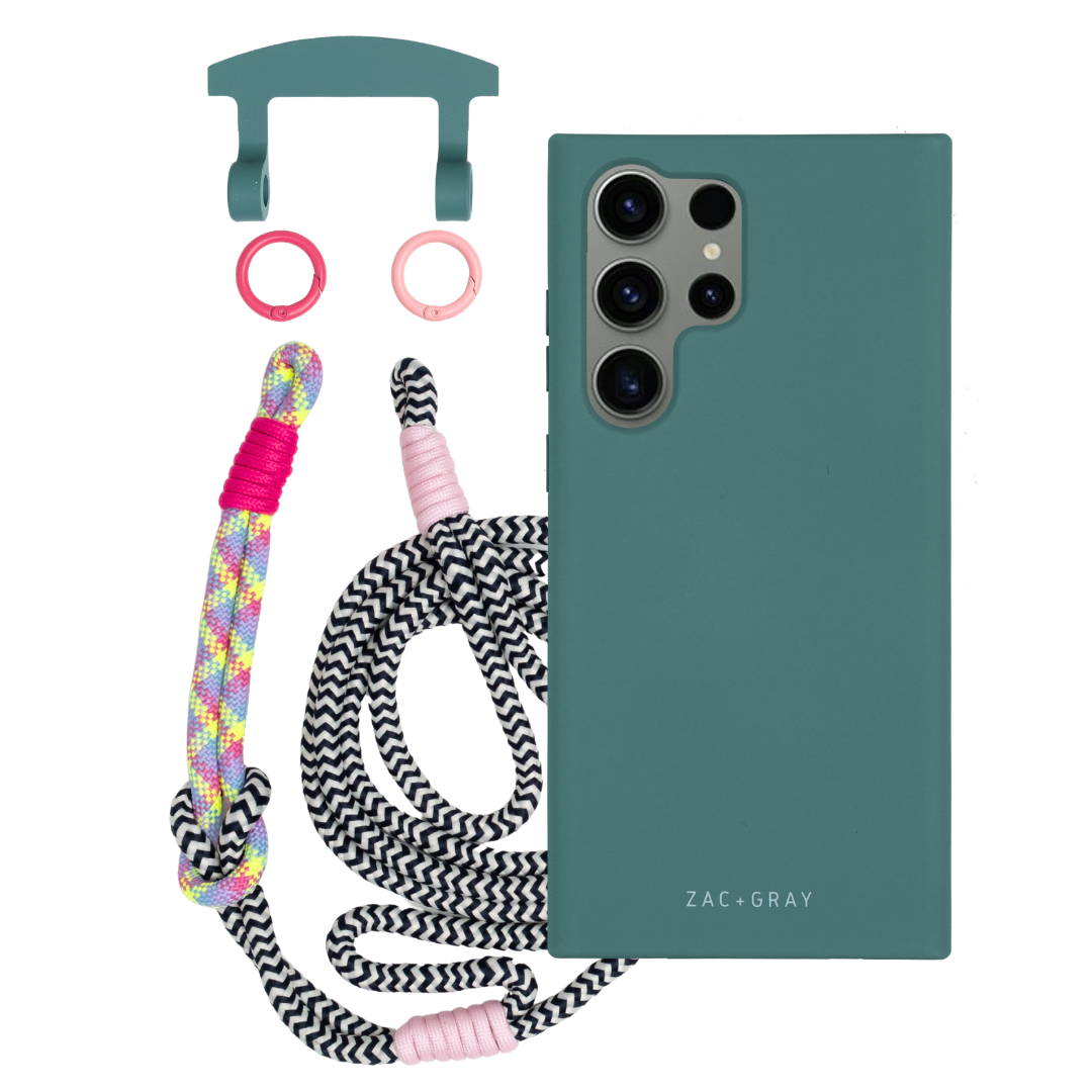 Samsung S25 Ultra TIDAL TEAL CASE + KNOTTED CORD