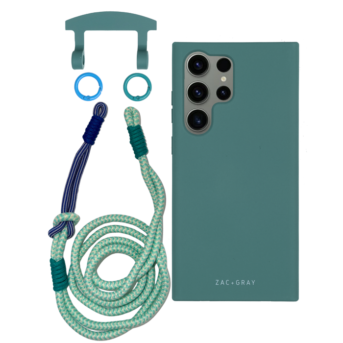 Samsung S23 Ultra TIDAL TEAL CASE + KNOTTED CORD
