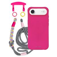 iPhone 17 Air HOT PINK CASE + KNOTTED CORD