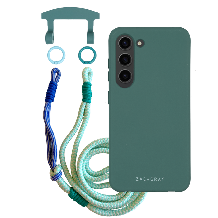 Samsung S26 TIDAL TEAL CASE + KNOTTED CORD