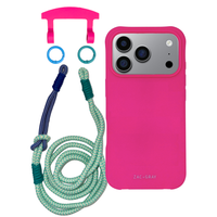 iPhone 17 Pro HOT PINK CASE + KNOTTED CORD