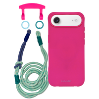 iPhone 17 Air HOT PINK CASE + KNOTTED CORD