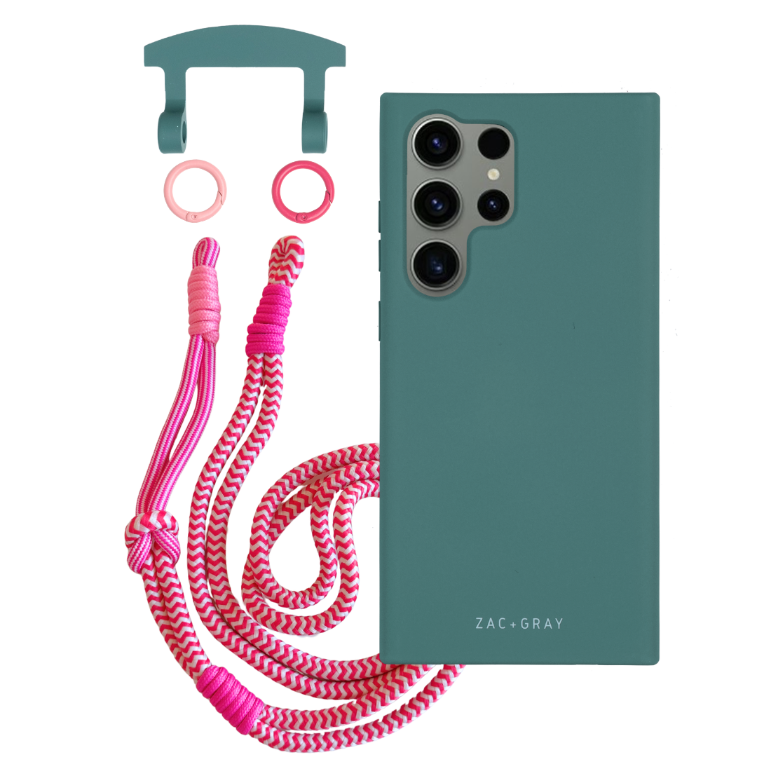 Samsung S25 Ultra TIDAL TEAL CASE + KNOTTED CORD