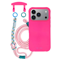 iPhone 17 Pro HOT PINK CASE + KNOTTED CORD