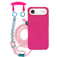 iPhone 17 Air HOT PINK CASE + KNOTTED CORD