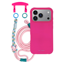 iPhone 17 Pro HOT PINK CASE + KNOTTED CORD