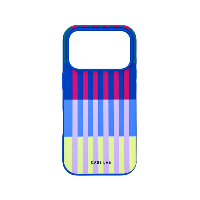 MARINE BLUE MULTI STRIPE PHONE CASE