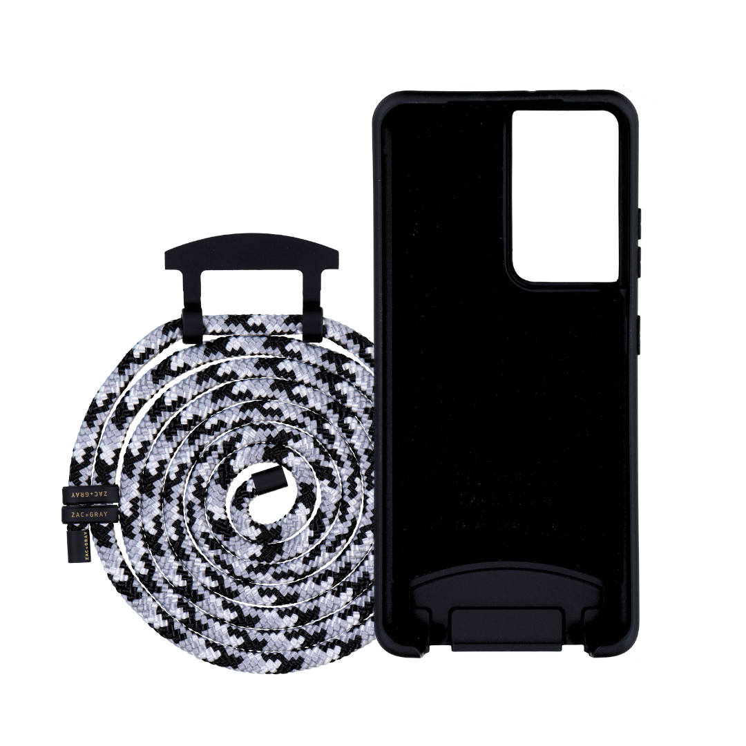 Samsung S20 MIDNIGHT BLACK CASE + GLACIER CORD