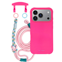 iPhone 17 Pro HOT PINK CASE + KNOTTED CORD