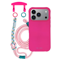 iPhone 17 Pro HOT PINK CASE + KNOTTED CORD