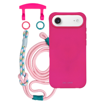 iPhone 17 Air HOT PINK CASE + KNOTTED CORD