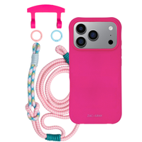 iPhone 17 Pro HOT PINK CASE + KNOTTED CORD