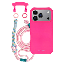 iPhone 17 Pro HOT PINK CASE + KNOTTED CORD