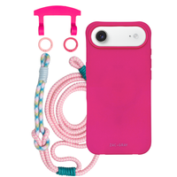 iPhone 17 Air HOT PINK CASE + KNOTTED CORD