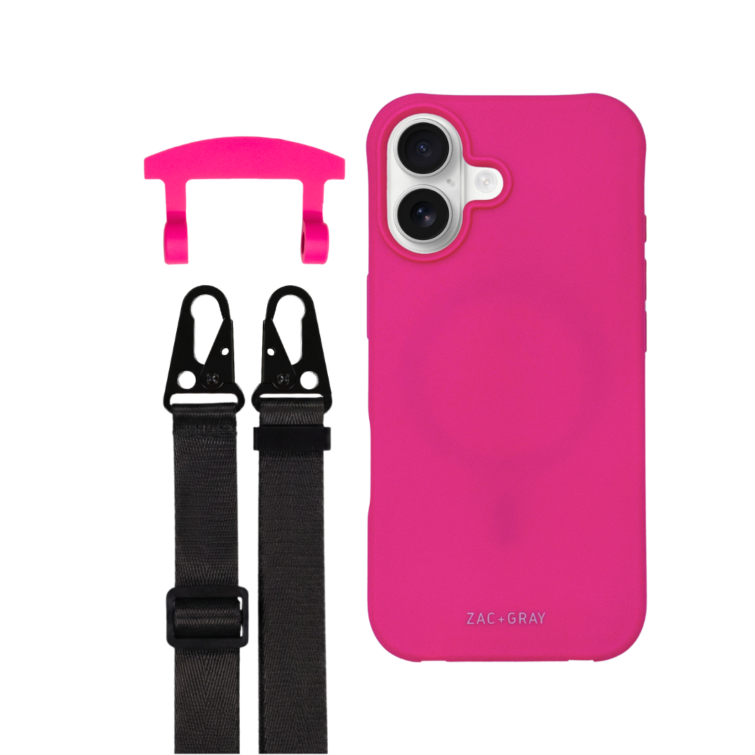 iPhone 17 HOT PINK CASE + STRAP
