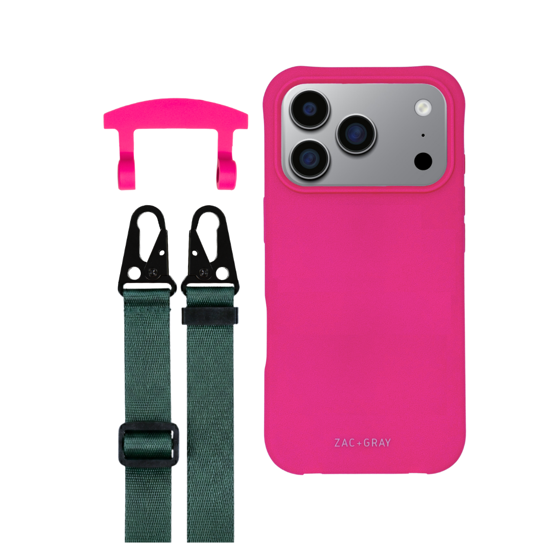 iPhone 17 Pro HOT PINK CASE + STRAP
