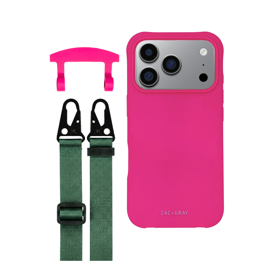 iPhone 17 Pro HOT PINK CASE + STRAP
