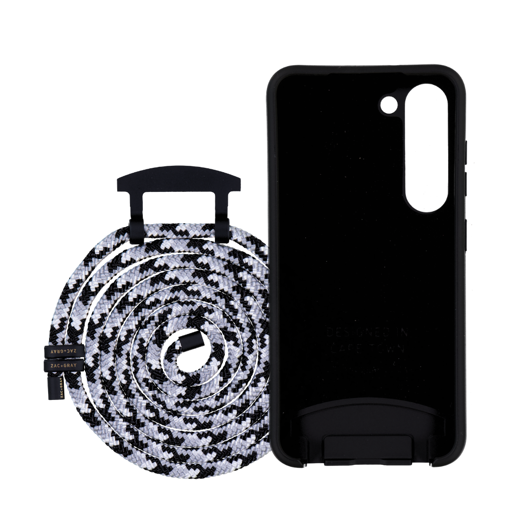 Samsung S23 MIDNIGHT BLACK CASE + GLACIER CORD