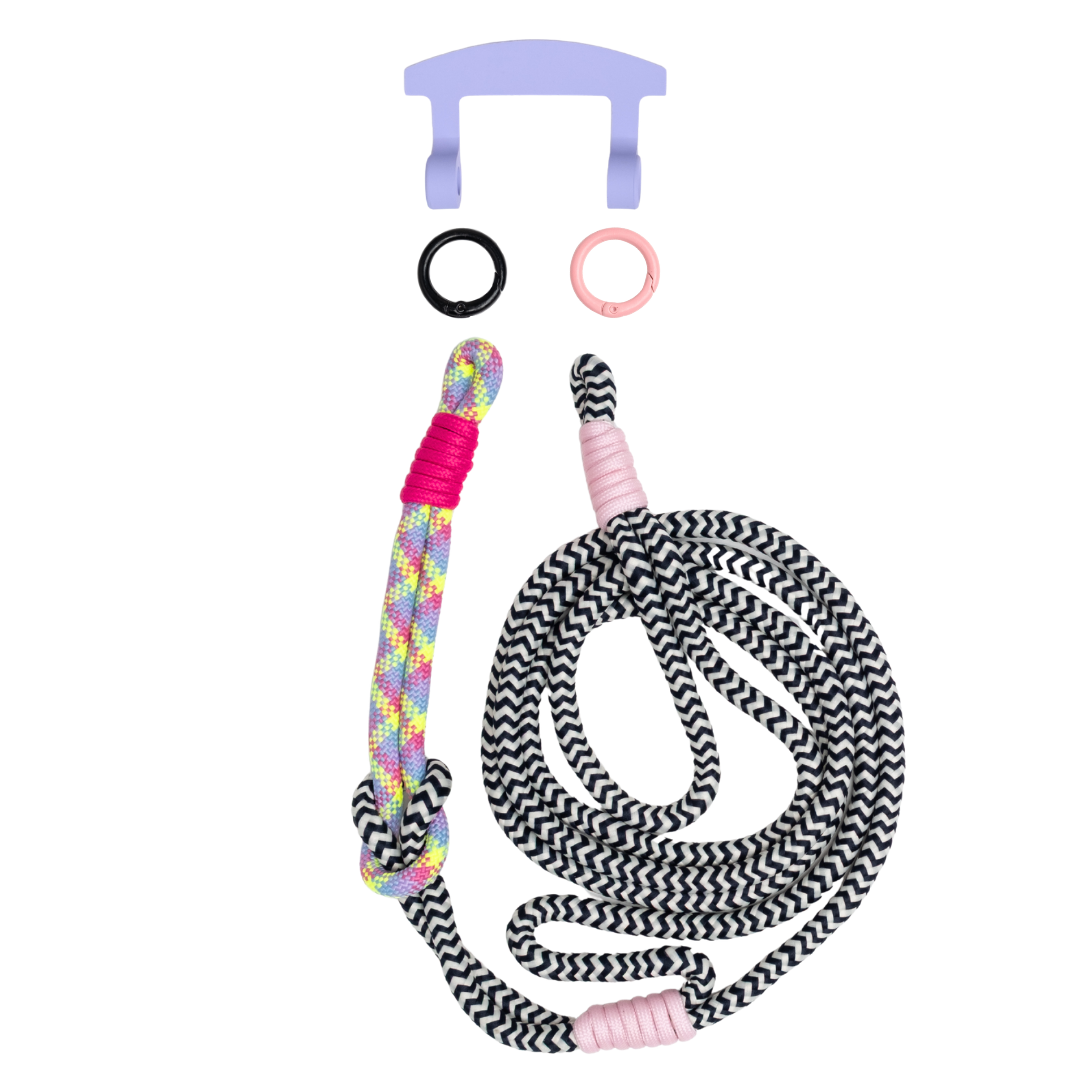 ELECTRIC BLOOM KNOTTED CORD + HOOK