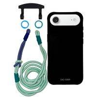 iPhone 17 Air MIDNIGHT BLACK CASE + KNOTTED CORD