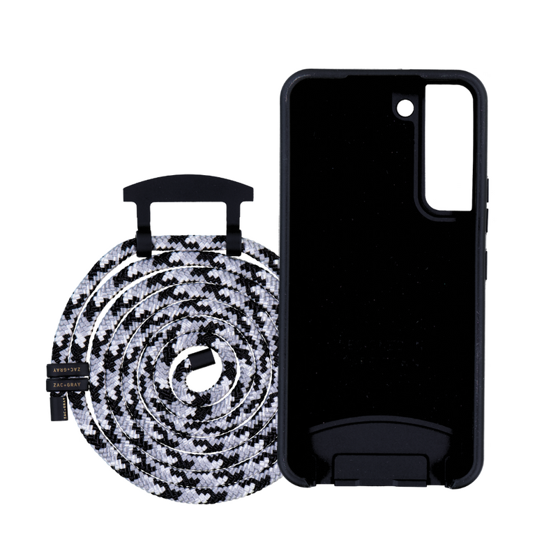 Samsung S21 MIDNIGHT BLACK CASE + GLACIER CORD