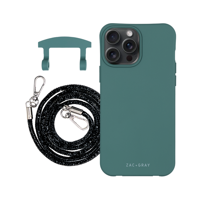 iPhone 17 Pro Max TIDAL TEAL CASE + CRYSTAL CORD