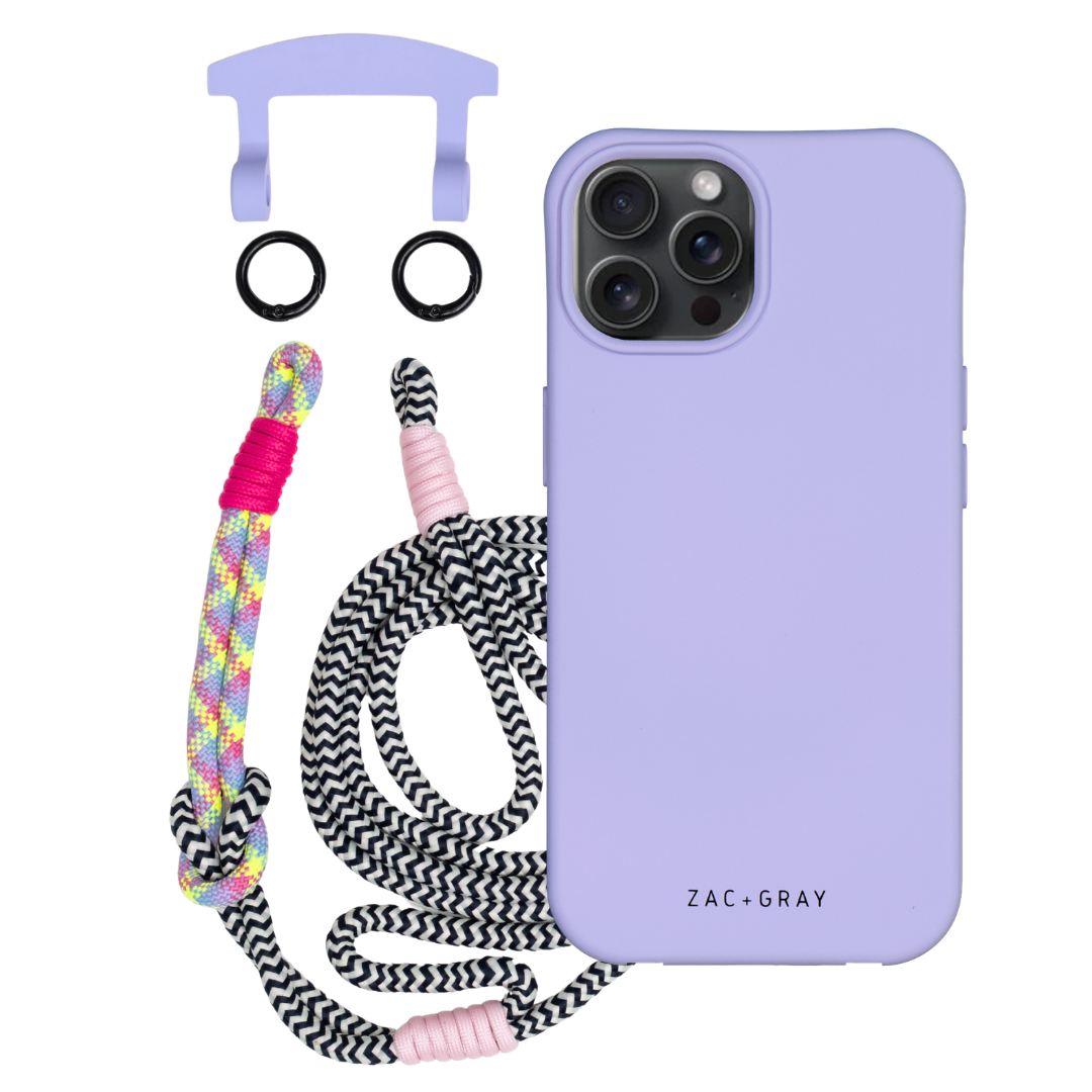 iPhone 15 Pro WISTERIA BLOOM CASE + KNOTTED CORD