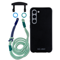 Samsung S23 MIDNIGHT BLACK CASE + KNOTTED CORD