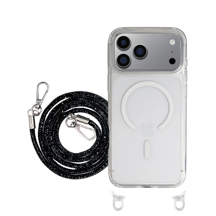 iPhone 17 Pro CRYSTAL CLEAR TRANSPARENT CASE + CRYSTAL CORD