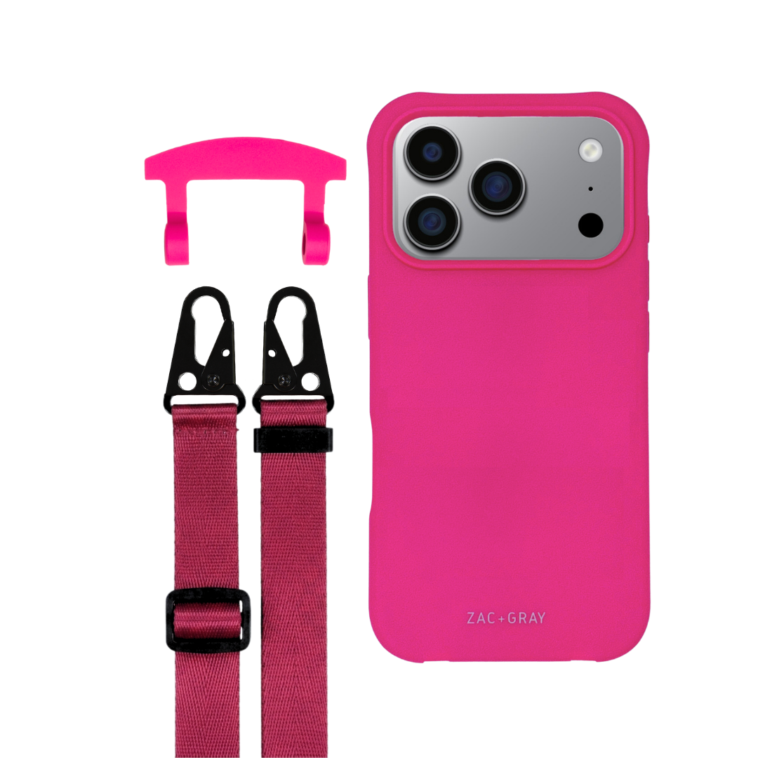 iPhone 17 Pro HOT PINK CASE + STRAP