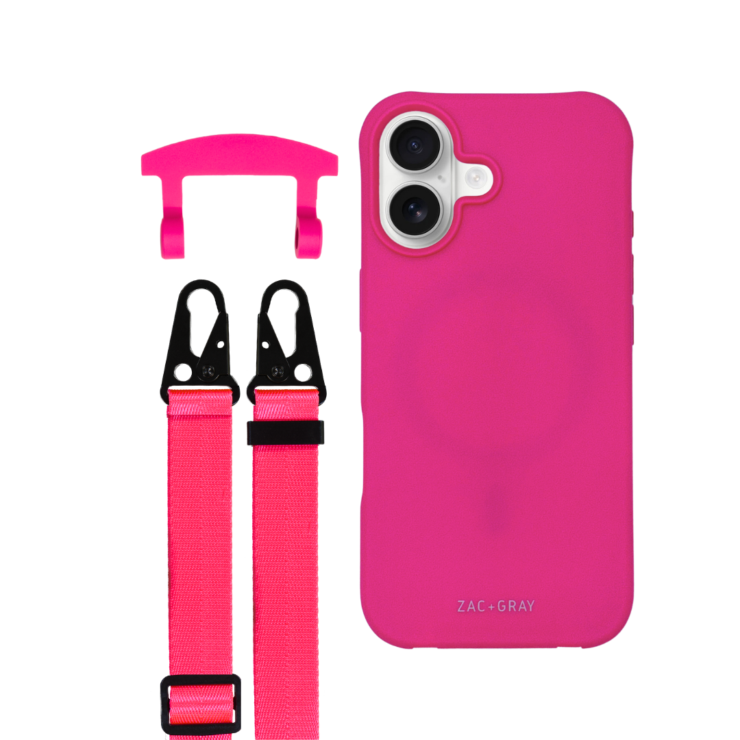 iPhone 17 HOT PINK CASE + STRAP