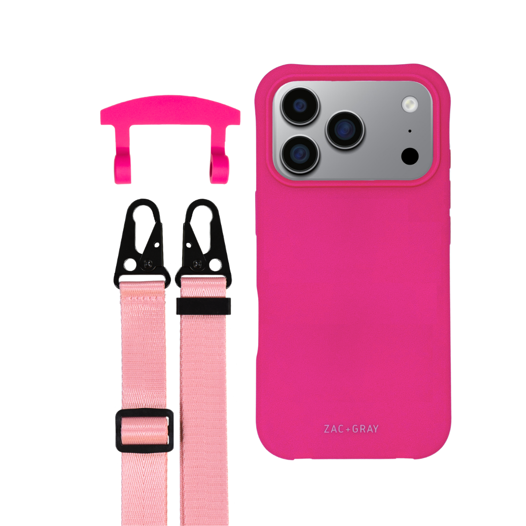 iPhone 17 Pro HOT PINK CASE + STRAP