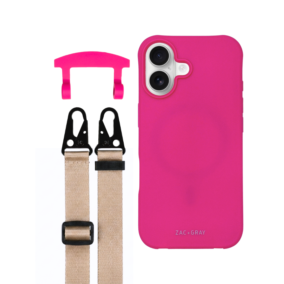iPhone 17 HOT PINK CASE + STRAP