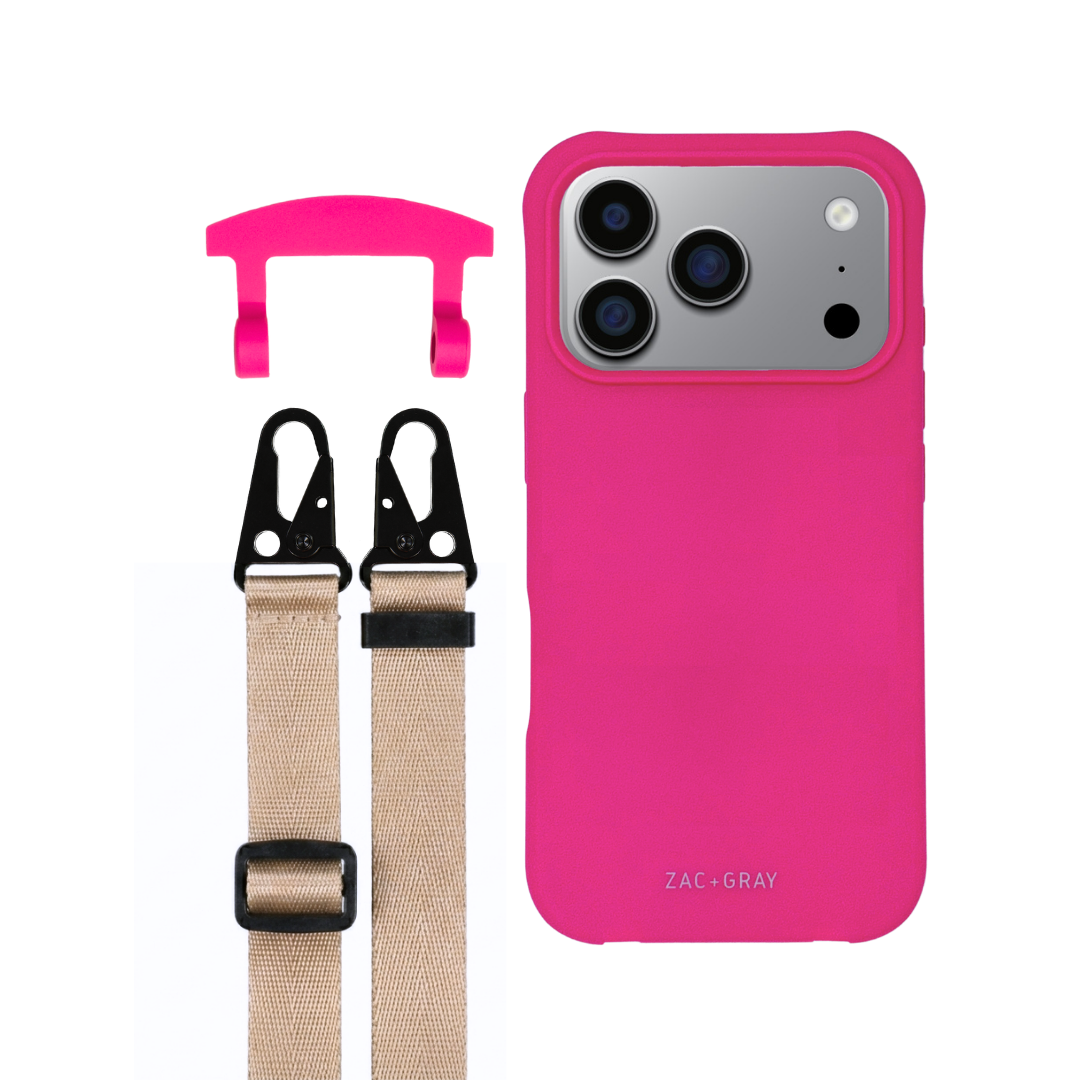 iPhone 17 Pro HOT PINK CASE + STRAP