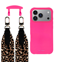 iPhone 17 Pro HOT PINK CASE + PATTERNED STRAP