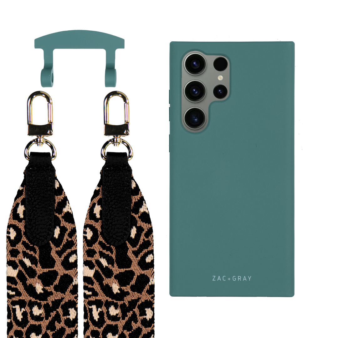 Samsung S25 Ultra TIDAL TEAL CASE + PATTERNED STRAP