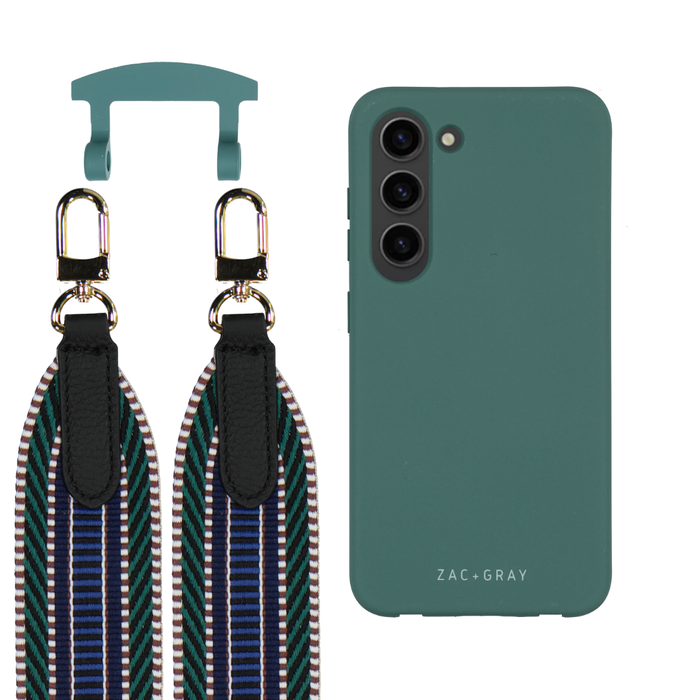 Samsung S26 TIDAL TEAL CASE + PATTERNED STRAP
