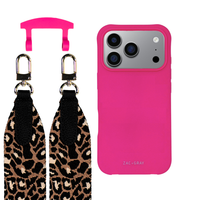iPhone 17 Pro HOT PINK CASE + PATTERNED STRAP